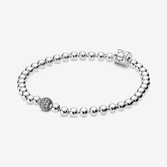 Picture of Pandora Beads & Pavé Bracelet
